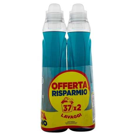 Coccolino Wonder Wash Detersivo Ultra Clean 2 x 37 Lavaggi 2 x 1480 ml